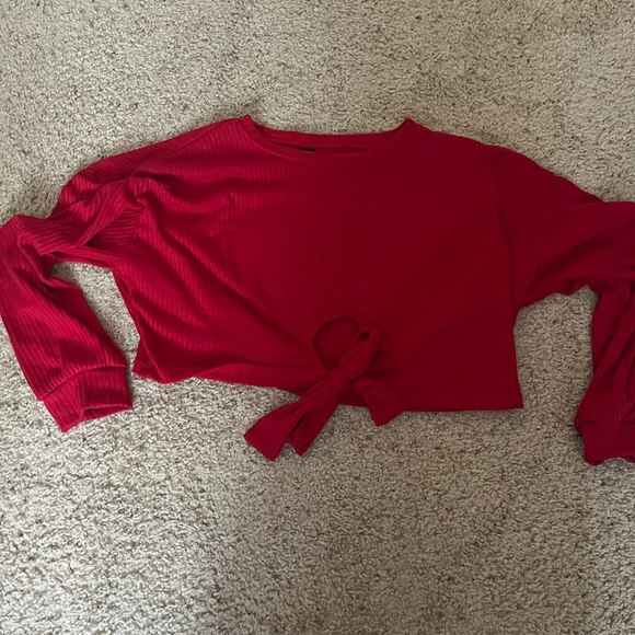 SHEIN Red Crop Top - Picture 1 of 3